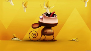 Home » Funny » Funny Monkey Eating Bananas HD Wallpaper