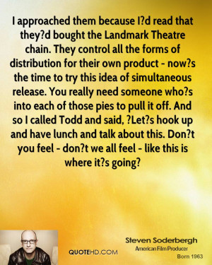 approached them because I?d read that they?d bought the Landmark ...