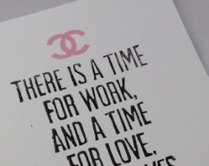 Coco Chanel Linocut QuoteTypography-- Pink, Black and White-- HANDMADE ...