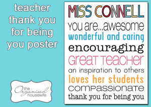 Teacher Appreciation Quotes From Kids Teacher classroom rules poster