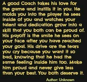 For the coaches that have pushed Zak and Hay-Thanks