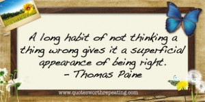 Not Thinking A Thing Wrong Gives It A Superficial Appearance Of Being ...