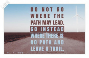 Leave a trail quote