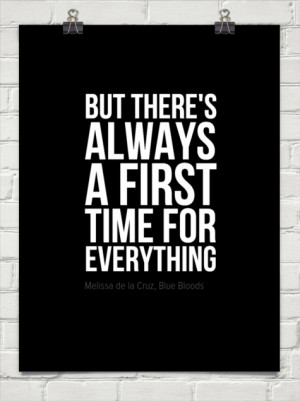 ... first time for everything by Melissa de la Cruz, Blue Bloods #403