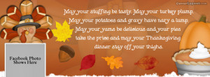 Thanksgiving Funny Poem Facebook Cover Layout