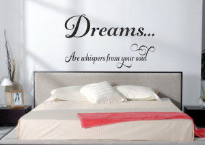 ... whispers from your soul – wall art sticker decorative quote 3 sizes