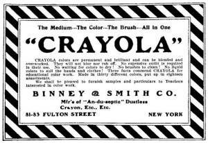 Advertisement for Crayola from March 1905