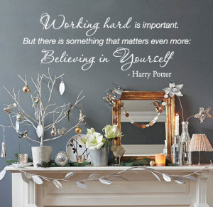 ... even more: Believing in Yourself - Harry Potter Vinyl Wall Quote Decal