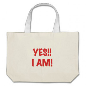 YES I am Pregnant Tote Bags