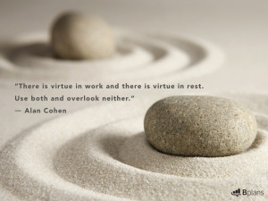 There is virtue in work and there is virtue in rest. Use both and ...
