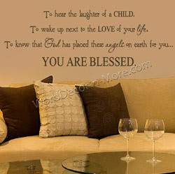 inspirational christian wall quote removable wall word art for home ...