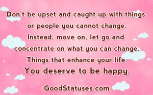 Inspiring Morning quotes and Statuses - Instead, move on and let go