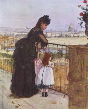 Woman and child on the balcony Prev Next