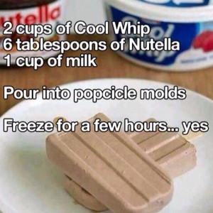 Nutella popsicle