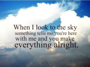 When I Look Up To The Sky