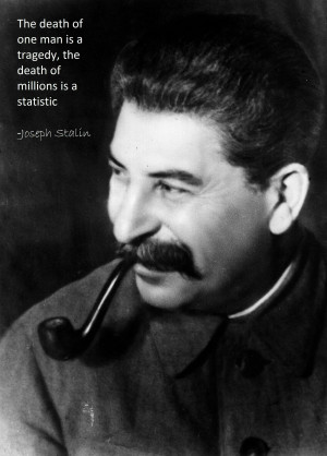 famous joe stalin quote which shows how he views death