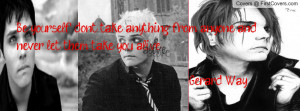 Gerard Way quote Profile Facebook Covers