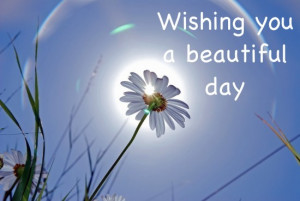 Wishing you a beautiful day glitter