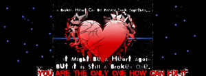 Love- Broken Hearted Facebook Covers