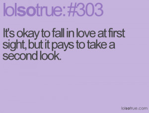 ... image include: lolsotrue, funny, love at first sight, quotes and words