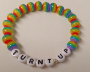 Now On Sale ~ Turnt Up Quote Bracel et - Letter beads in Bracelets ...