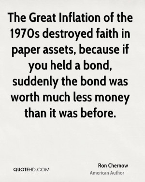 The Great Inflation of the 1970s destroyed faith in paper assets ...