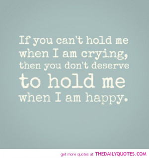 Hold Me When I’m Crying