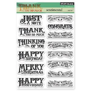 ... about PENNY BLACK RUBBER STAMPS CLEAR SENTIMENTAL SAYINGS STAMP SET