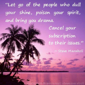 Cancel subscription to negative people.