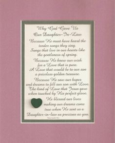 For our Daughter in Law.....we miss her more every day!
