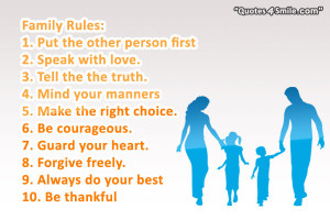 Happy Family Quotes Tumblr Family Rules