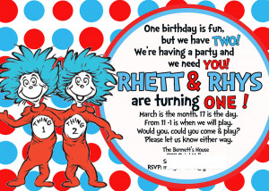 Thing 1 And Thing 2 Quotes My thing 1 and thing 2!