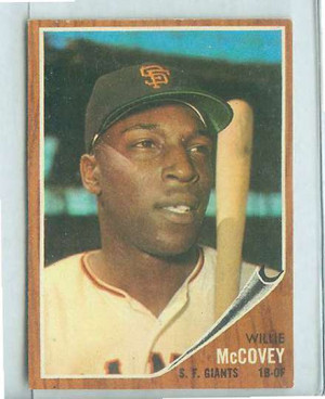 1962 Topps #544 Willie McCovey SHORT PRINT [#a] HIGH #.(Giants ...