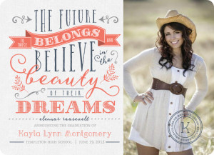 Cute High School Graduation Announcement Sayings