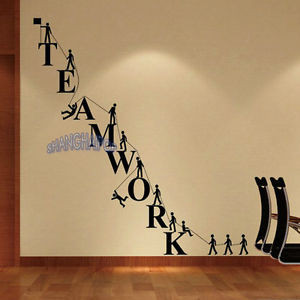 Teamwork-Letters-Wall-Sticker-Removable-Decal-Vinyl-Novelty-Office ...