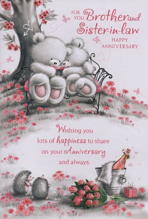 ... Anniversary Cards, Brother & Sister-in-Law, For You Brother And Sister