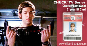 chuck tv series clip on id card morgan grimes