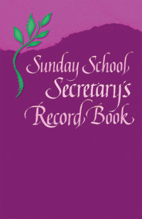 Sunday school secretary's record book