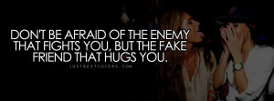 Click to get this dont be afraid of the enemy facebook cover photo
