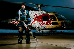 Travis Rice filming in Revelstoke for Art of Flight