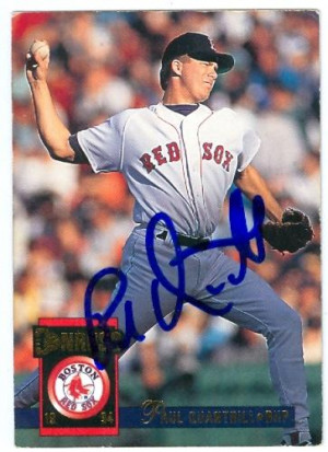 Paul Quantrill autographed Baseball Card Boston Red Sox 1994 Donruss