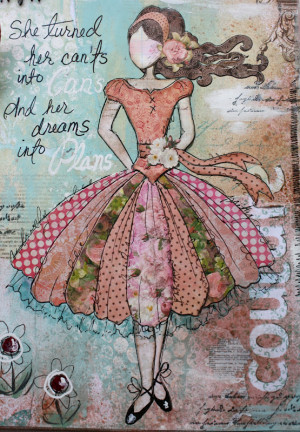 Mixed Media fun with Bo Bunny! Template & another Video tutorial!