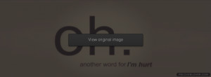 Oh Another Word For Im Hurt Facebook Covers More Emo_Goth Covers for ...