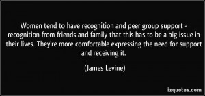 Women tend to have recognition and peer group support - recognition ...