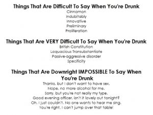 things that are x to say when drunk