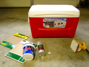 Painted Coolers Ideas -a cooler with the flat