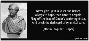 Never Give Up Hope Quotes