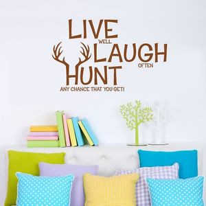 ... -HUNT-Wall-Decals-Hunting-Wall-Decor-Vinyl-Stickers-Quotes-Graphics