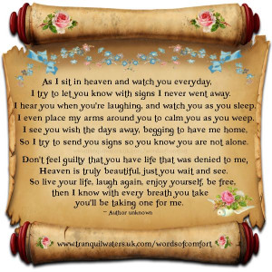 ... loved ones loss of a loved one quotes and poems poems bereavement