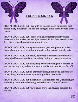 don’t look sick” – Life with Fibromyalgia – Please like and ...